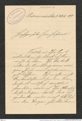 Nachlass Franz Steindachner, Brief von C. Heller; C. Kersten & Co. an Franz Steindachner (20.03.1909), Inv.Nr. 212.03, Seite 1